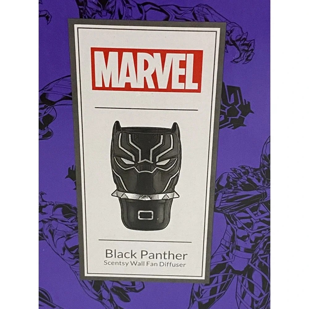 Scentsy Marvel Black Panther Wall Fan Diffuser Plug In Warmer NIB No Pods